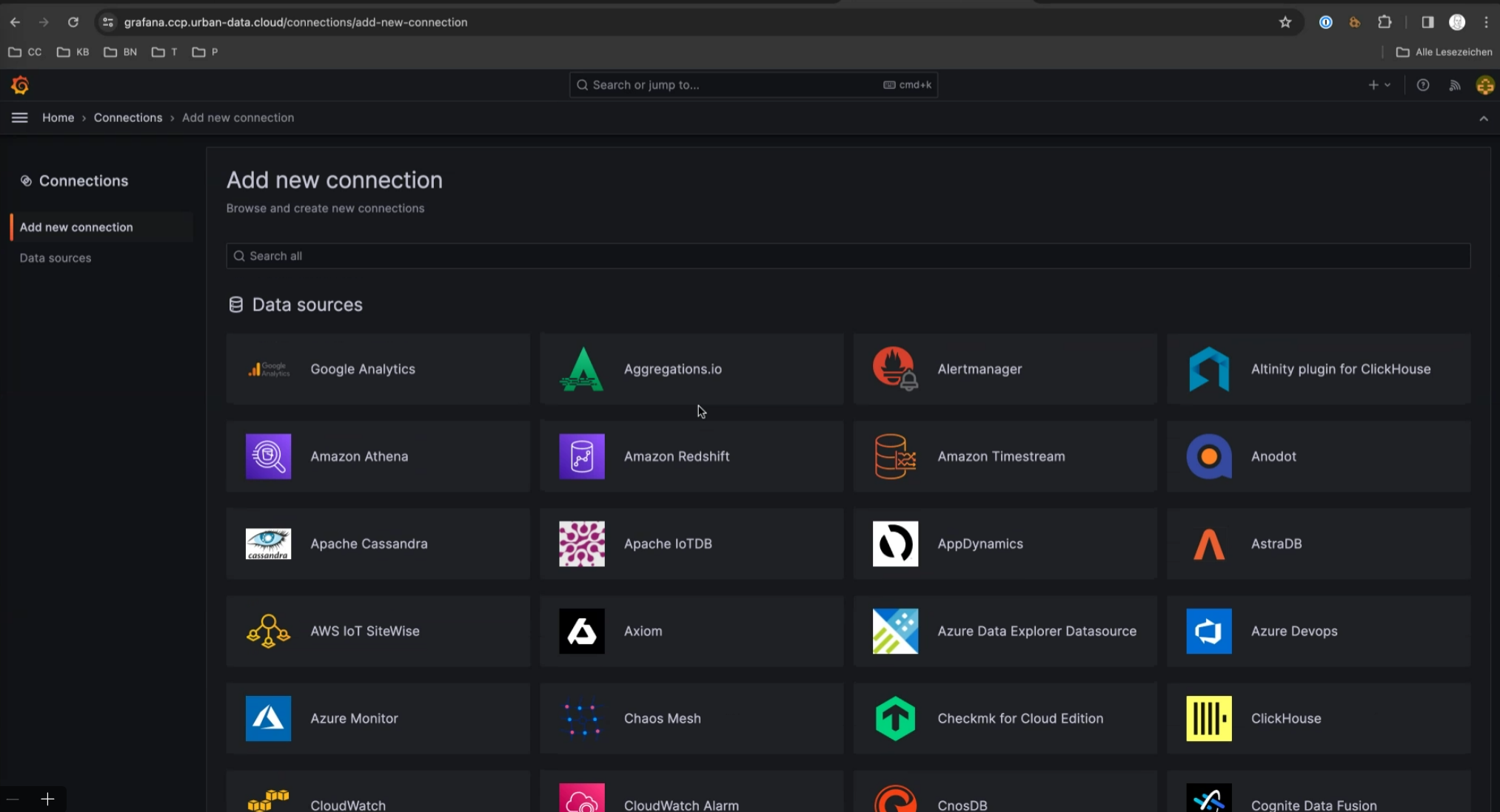 Grafana Add Connection